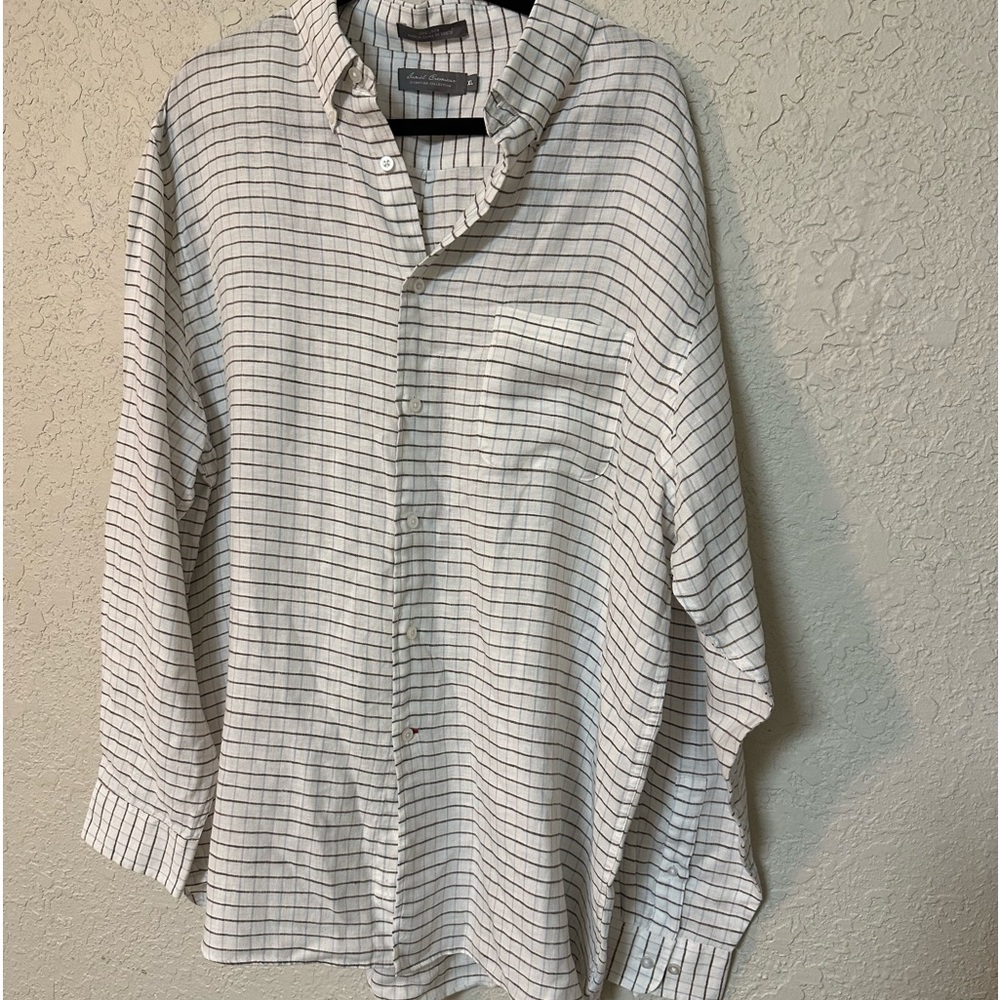 Daniel Cremieux men’s plaid linen button down